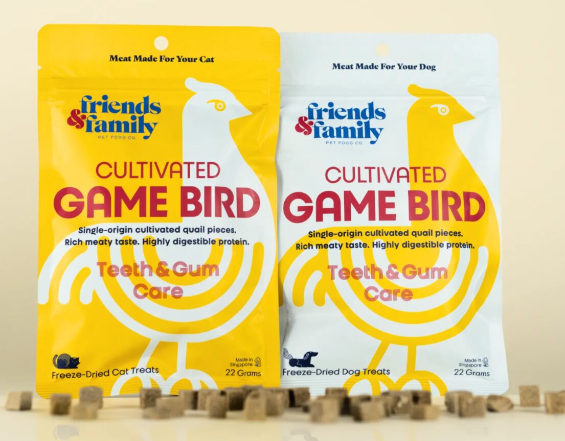 米Friends & Family Pet Food、シンガポールで細胞性ウズラ肉使用のペットフード発売｜アジア初の販売事例に - Foovo -フードテックニュースの専門メディア-